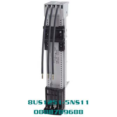 8US1251-5NS11 Bộ chuyển đổi thiết bị S0, 32A cho hệ thống Busbar 60mm Cáp đặc biệt dài 45x200mm được hàn trên AWG 10, dài 167 mm có bộ định vị