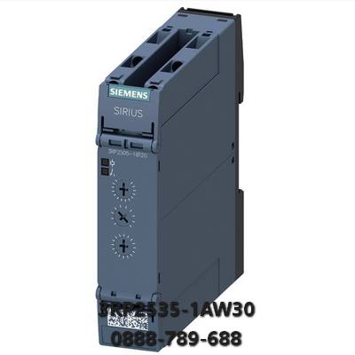 3RP2535-1AW30 Rơ-le định thời trễ TẮT với tín hiệu điều khiển 1 tiếp điểm chuyển đổi 15 dải thời gian 0,05 giây...100 h 12-240 V DC