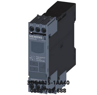 3UG4815-1AA40 thay thế là rơle giám sát kỹ thuật số IO-Link 3x160-690 V giám sát đường dây 3UG5816-1AA40 cho điện áp nguồn 3 pha cho IO-Link 50...60 Hz