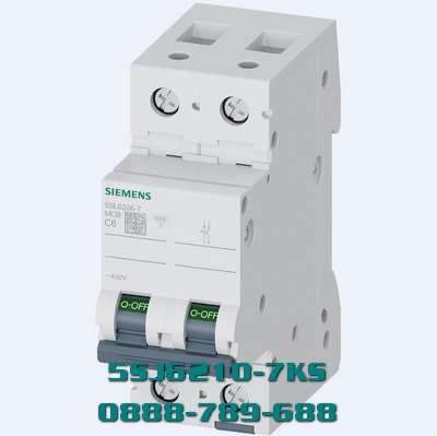 MCB 5SJ6210-7KS 2 cực 10A 400V 6kA