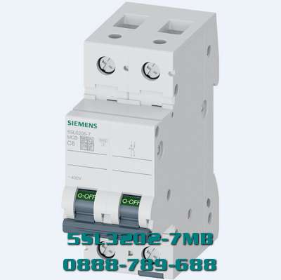 MCB 5SL3202-7MB 2 cực 2A 400 V 4,5 kA