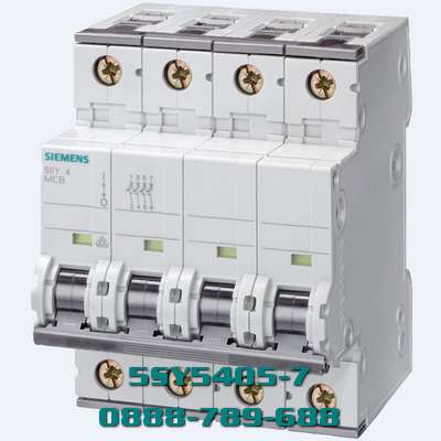 MCB 5SY5405-7 4 cực 0,5 A tối đa. 1000V DC 10kA