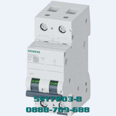 MCB 5SY7203-8 2 cực 3A 400V 15kA