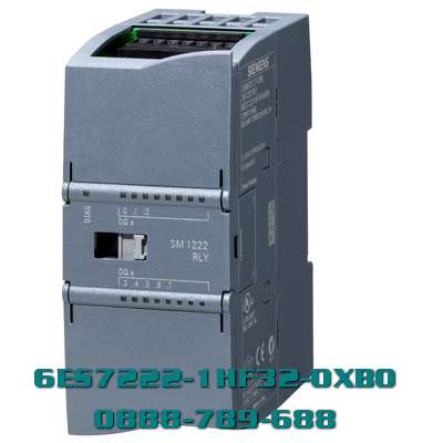 Mô-đun kỹ thuật số PLC S7-1200 6ES7222-1HF32-0XB0 SM 1222, 8 DO, rơle 2 A