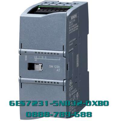 Mô-đun tương tự PLC S7-1200 6ES7231-5ND32-0XB0 SM 1231, 4 AI, +/-10 V, +/-5 V, +/-2,5 V, +/-1,25 hoặc 0-20 mA/4-20 mA, 15 bit+ bit dấu