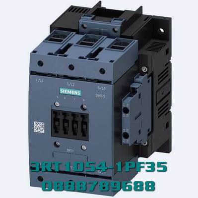 Công tắc tơ, AC-3e/AC-3 115 A, 55 kW / 400 V, AC (50-60 Hz) / DC Uc: 96-127 V Đầu vào PLC 24 V DC 3 cực, tiếp điểm phụ 1 NO + 1 NC truyền động: mạch chính điện tử: hộp điều khiển đầu cuối và mạch phụ: đầu cực vít, tín hiệu tuổi thọ còn lại