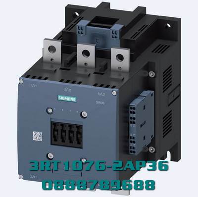 Công tắc tơ, AC-3e/AC-3 500 A, 250 kW / 400 V AC (50-60 Hz) / DC Uc: 220-240 V 3 cực, tiếp điểm phụ 2 NO + 2 NC truyền động: mạch chính quy ước: Mạch điều khiển thanh cái và phụ trợ: thiết bị đầu cuối lò xo