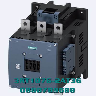 Công tắc tơ, AC-3e/AC-3 500 A, 250 kW / 400 V AC (50-60 Hz) / DC Uc: 575-600 V 3 cực, tiếp điểm phụ 2 NO + 2 NC: mạch chính thông thường: Mạch điều khiển thanh cái và phụ trợ: thiết bị đầu cuối lò xo