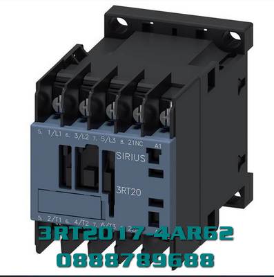 Công tắc tơ, AC-3e/AC-3, 12 A, 5,5 kW / 400 V, 3 cực, 400 V AC, 50 Hz / 400-440 V, 60 Hz, tiếp điểm phụ: 1 NC, kết nối vấu cáp vòng, kích thước: S00