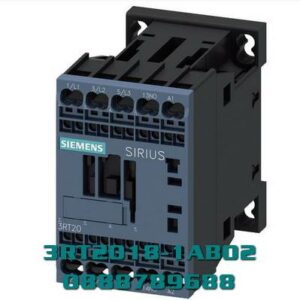 3RT2018-1AB02 Công tắc tơ, AC-3e/AC-3, 16 A, 7,5 kW / 400 V, 3 cực, 24 V AC, 50/60 Hz, tiếp điểm phụ: 1 NC, đầu nối vít, kích thước: S00