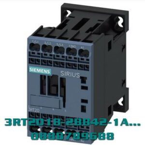 3RT2018-2BB42-1AA0 Công tắc tơ, AC-3e/AC-3, 16 A, 7,5 kW / 400 V, 3 cực, 24 V DC, tiếp điểm phụ: 1 NC, đầu nối lò xo, kích thước: S00, vị trí lắp thẳng đứng