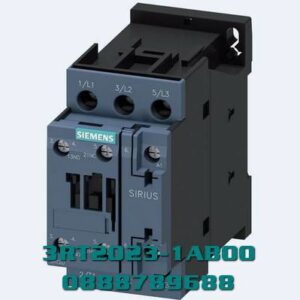 3RT2023-1AB00 Công tắc tơ, AC-3e/AC-3, 9 A, 4 kW / 400 V, 3 cực, 24 V AC, 50 Hz, tiếp điểm phụ: 1 NO + 1 NC, đầu nối vít, kích thước: S0