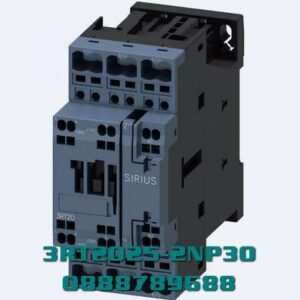 3RT2025-2NP30 Công tắc tơ, AC-3e/AC-3, 17 A, 7,5 kW / 400 V, 3 cực, 200-280 V AC/DC, 50/60 Hz, có biến trở tích hợp, tiếp điểm phụ: 1 NO + 1 NC, thiết bị đầu cuối lò xo, kích thước: S0