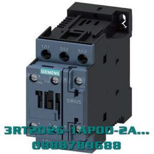 3RT2026-1AP00-2AA0 Công tắc tơ, AC-3e/AC-3, 25 A, 11 kW / 400 V, 3 cực, 230 V AC, 50 Hz, tiếp điểm phụ: 1 NO + 1 NC, đầu nối vít, kích thước: S0, vị trí lắp treo