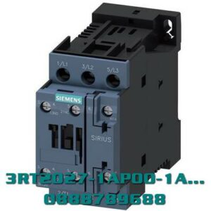 3RT2027-1AP00-1AA0 Công tắc tơ, AC-3e/AC-3, 32 A, 15 kW / 400 V, 3 cực, 230 V AC, 50 Hz, tiếp điểm phụ: 1 NO + 1 NC, đầu nối vít, kích thước: S0, vị trí lắp thẳng đứng