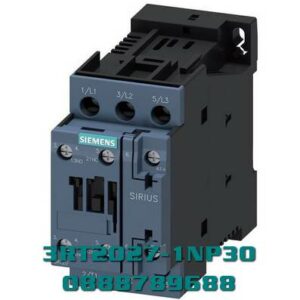 3RT2027-1NP30 Công tắc tơ, AC-3e/AC-3, 32 A, 15 kW / 400 V, 3 cực, 200-280 V AC/DC, 50/60 Hz, có biến trở tích hợp, tiếp điểm phụ: 1 NO + 1 NC, thiết bị đầu cuối vít, kích thước: S0