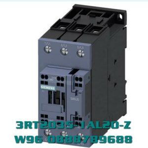 3RT2035-1AL20-Z W96 Công tắc tơ, AC-3e/AC-3, 41 A, 18,5 kW / 400 V, 3 cực, 230 V AC, 50/60 Hz, tiếp điểm phụ: 1 NO + 1 NC, đầu nối vít, kích thước: S2, đa -đơn vị đóng gói, gói = 15 đơn vị