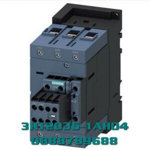3RT2036-1AH04 Công tắc tơ, AC-3e/AC-3, 51 A, 22 kW / 400 V, 3 cực, 48 V AC, 50 Hz, tiếp điểm phụ: 2 NO + 2 NC, đầu nối vít, kích thước: S2, công tắc phụ có thể tháo rời