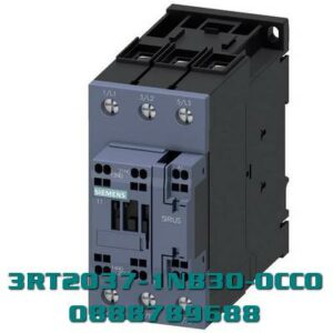 3RT2037-1NB30-0CC0 Công tắc tơ, AC-3e/AC-3, 65 A, 30 kW / 400 V, 3 cực, 20-33 V AC/DC, 50/60 Hz, có biến trở tích hợp, tiếp điểm phụ: 1 NO + 1 NC, thiết bị đầu cuối vít, kích thước: S2, có khả năng giao tiếp