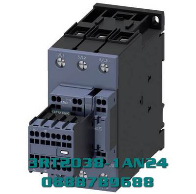 Công tắc tơ, AC-3e/AC-3, 80 A, 37 kW / 400 V, 3 cực, 220 V AC, 50/60 Hz, tiếp điểm phụ: 2 NO + 2 NC, đầu nối vít, kích thước: S2, có thể tháo rời công tắc phụ