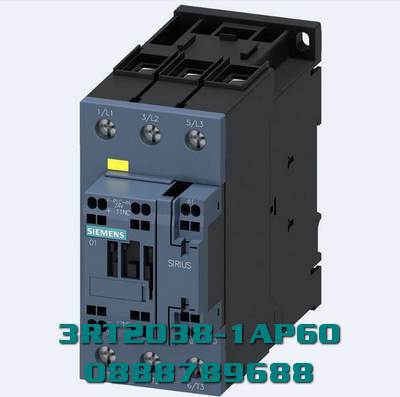 Công tắc tơ, AC-3e/AC-3, 80 A, 37 kW / 400 V, 3 cực, 220 V AC, 50 Hz / 240 V, 60 Hz, tiếp điểm phụ: 1 NO + 1 NC, đầu nối vít, kích thước : S2