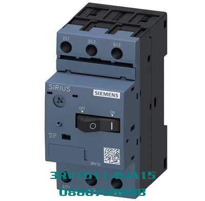 3RV1011-0JA15 Bộ ngắt mạch cỡ S00 để bảo vệ động cơ, CLASS 10 Bộ nhả A 0,7...1 A Bộ nhả N 13 A
