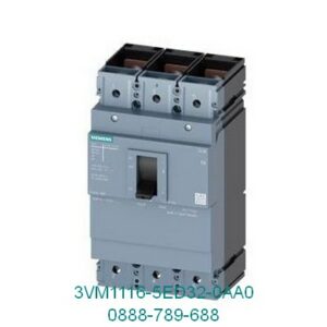 3VM1116-5ED32-0AA0 MCCB 160A 3P Icu=55kA tại 415V 3 cực In=160A bảo vệ quá tải Ir=160A bảo vệ ngắn mạch không điều chỉnh được Ii=10 x In