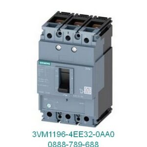 3VM1196-4EE32-0AA0 MCCB 16A 3P Icu=36kA tại 415V 3 cực In=16A bảo vệ quá tải Ir=11A...16A bảo vệ ngắn mạch Ii=20 x In