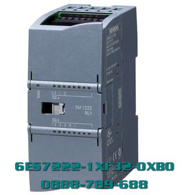 Mô-đun kỹ thuật số PLC S7-1200 6ES7222-1XF32-0XB0 SM 1222, 8 DO, Tiếp điểm chuyển đổi rơle