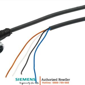 Cáp 6GF3440-8BC4 10m cho Đèn MV400, VS100 - Đầu góc M12 - Tương thích đa dòng đèn