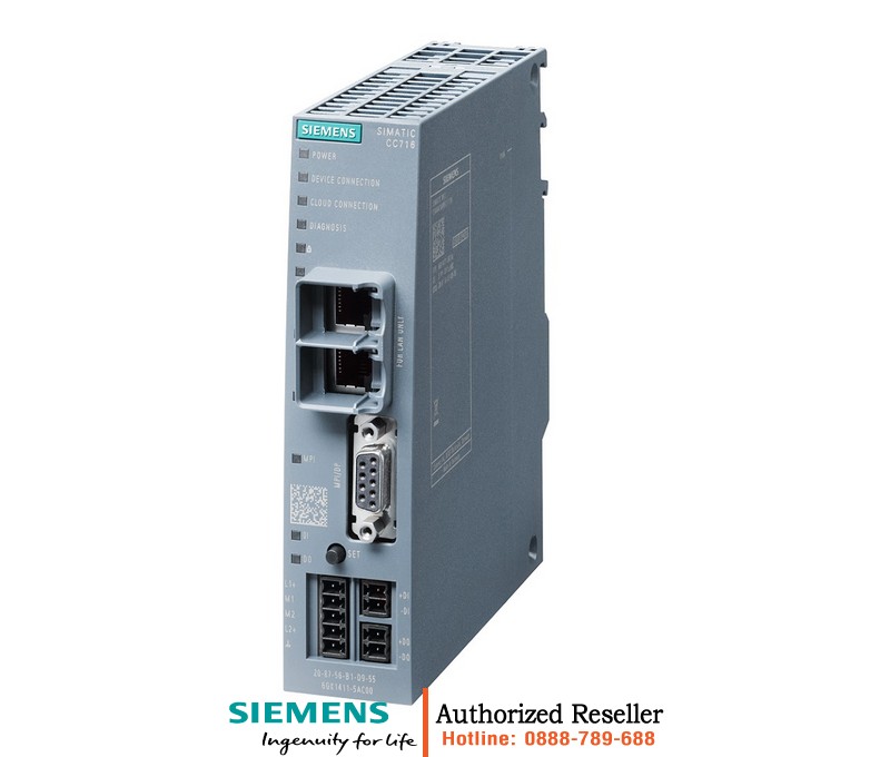 Gateway IoT SIMATIC CloudConnect 7 6GK1411-5AC00 - Kết nối thiết bị tự động hóa tới Cloud, hỗ trợ S7, OPC UA, Modbus, MQTT 6GK1411-5AC00