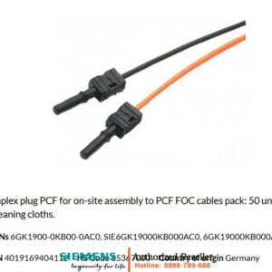 Bộ Connector Simplex 6GK1900-0KB00-0AC0 - Cáp quang PCF 50 đơn vị + khăn vệ sinh