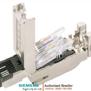 Đầu nối RJ50 Công nghiệp 6GK1901-1BB10-2AE0 - FastConnect, vỏ kim loại, tương thích cáp IE FC TP, góc 180 độ