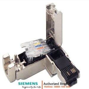 Đầu nối RJ45 công nghiệp góc 90 độ, vỏ kim loại, FastConnect - 6GK1901-1BB20-2AB0 (1 gói 10 cái)