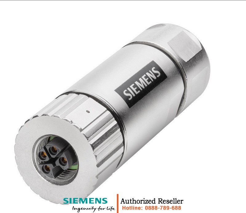 Đầu Nối Cáp Công Nghiệp M12 PRO 6GK1906-0EB00 - L-Coded, Ổ Cắm Nữ, Lắp Đặt Hiện Trường, Cổng Trục 6GK1906-0EB00