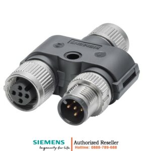 Đầu Nối M12 Power T-TAP PRO A-Coded 6GK1907-0DC00-6AA5 - Tích Hợp 2 Cổng Cái & 1 Cổng Đực - Đóng Gói 5 Cái