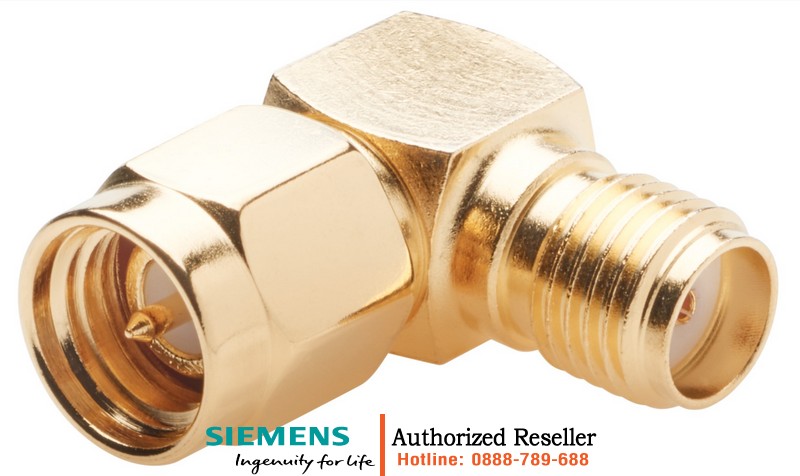 Đầu Nối Chuyển Đổi Góc 90 Độ SMA/SMA Đực/Cái - Phụ Kiện Cáp Mạng Chống Nhiễu 6GK5898-1CV00-4AA0 Chính Hãng 6GK5898-1CV00-4AA0