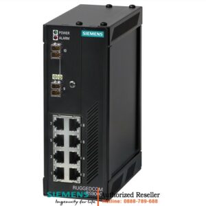 Bộ Chuyển Mạng Công Nghiệp RUGGEDCOM RS900G 6GK6090-0GS21-0BA0-Z - Switch Ethernet Quản Lý, 2 Cổng Gigabit Fiber, 8 Cổng Fast Ethernet, Mã Hóa 128-bit