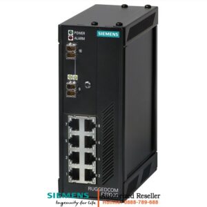 Bộ Chuyển Mạch Công Nghiệp RUGGEDCOM RS900G 6GK6090-0GS21-0BA1-Z - 2 Cổng Gigabit Quang, 8 Cổng Ethernet Đồng, Mã Hóa 128-bit, Lắp DIN Rail