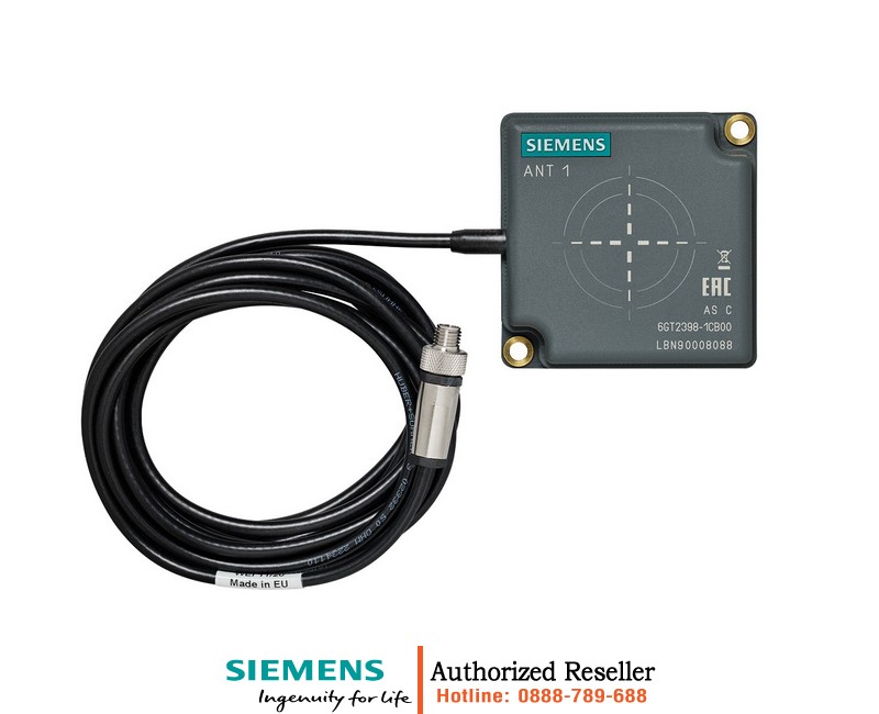 Anten Công Nghiệp Chống Nước 6GT2398-1CB00 RF300/RF200 ANT 1 PVC IP65, Cáp 3m, -25°C đến +70°C 6GT2398-1CB00