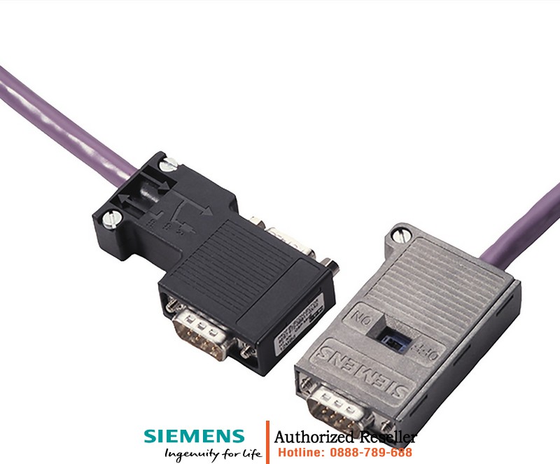 Dây Cáp PROFIBUS 6XV1830-2AH30 - Cáp Cắm Sẵn 3m, Đầu Nối D-sub 9 Chân, Có Trở Kháng - Chính Hãng 6XV1830-2AH30