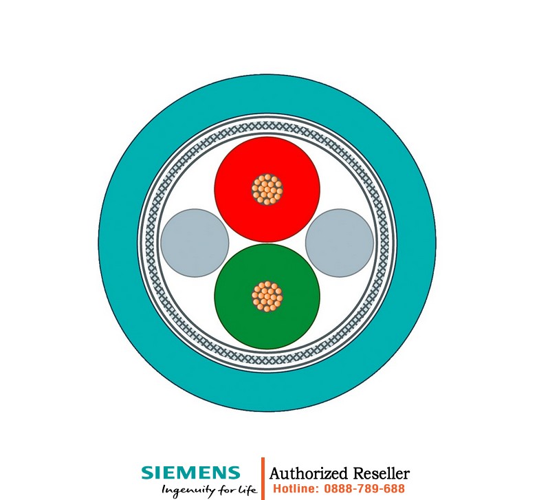 Cáp PROFIBUS Festoon 6XV1830-3GH10 - 2 lõi chống nhiễu, chịu uốn 5 triệu lần, bán mét 6XV1830-3GH10