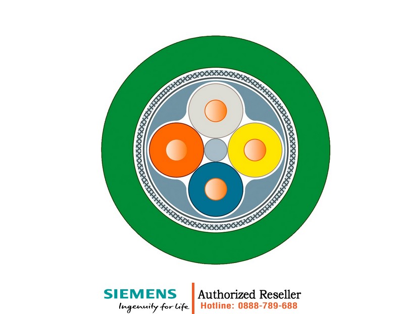 Cáp Mạng PROFINET 6XV1840-2AT50 - Cáp CAT5E 4 Lõi Chống Nhiễu, Lắp Đặt Nhanh IE FC RJ45, Cuộn 500m 6XV1840-2AT50