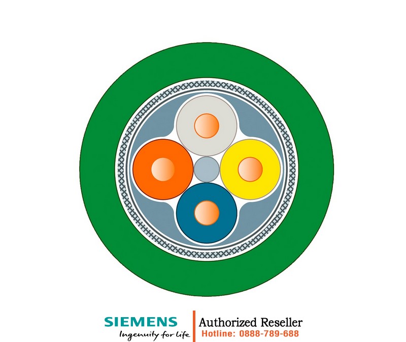 Cáp Mạng Công Nghiệp 6XV1840-2AU10 - Dây Cáp TP Ethernet FC Tiêu Chuẩn, Chống Nhiễu Cat5e, 1000m, Kết Nối IE FC RJ45 2x2, Đa Dụng 6XV1840-2AU10