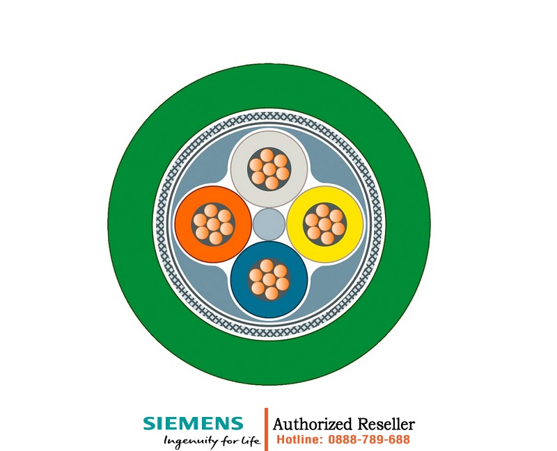 Cáp Ethernet Công Nghiệp 6XV1840-4AH10 - FC TP Marine, Chống Nhiễu, Chứng Nhận Đóng Tàu, Cat5e, Bán Theo Mét 6XV1840-4AH10