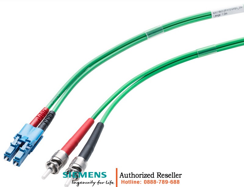 Cáp quang Single Mode 6XV1843-5FH10-0AB0 - Đầu nối LC Duplex & BFOC - Dây 1m lắp sẵn 6XV1843-5FH10-0AB0