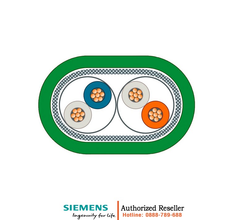 Cáp Ethernet Công Nghiệp Siemens 6XV1850-2LE50 - RJ45/ITP 15 chân - 0.5m - Chính Hãng 6XV1850-2LE50
