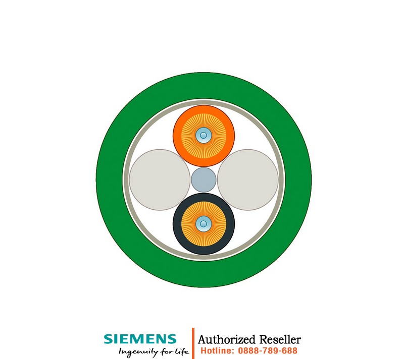 Cáp PROFIBUS 6XV1861-3AT20 - Chuẩn PCF, 200m, 2x2 BFOC, Phụ Kiện Đi Kèm 6XV1861-3AT20