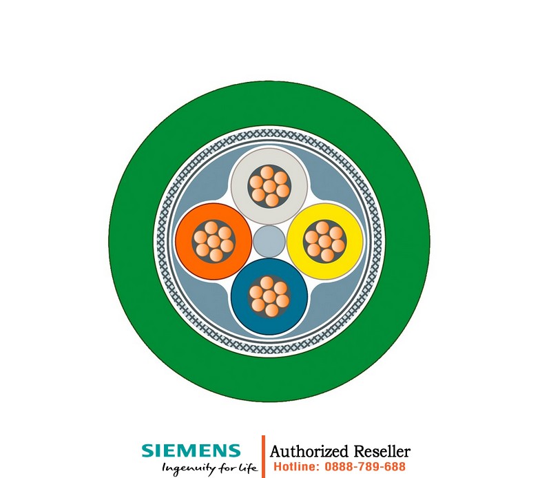 Dây Cáp Mạng Công Nghiệp PROFINET 6XV1870-2BU10 - Cáp Linh Hoạt 4 Lõi Chống Nhiễu Cat5e, 1000m 6XV1870-2BU10