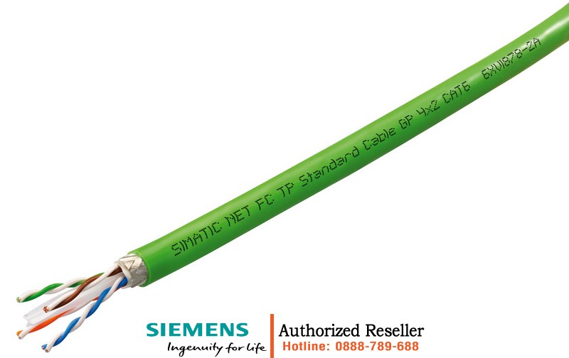 Cáp Công Nghiệp 6XV1870-2E | Cáp Ethernet FC TP Tiêu Chuẩn CAT6A 4x2, Bán Theo Mét 6XV1870-2E